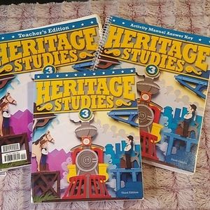 Heritage Studies 3rd Grade Lot of 3 Homeschool Books